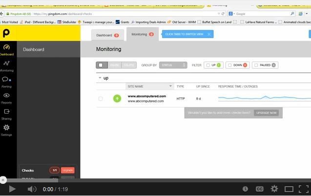 Our Omaha web design and hosting company is showing you how to use pingdom