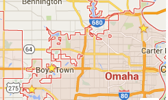 Area Map of Web Hosting Companies