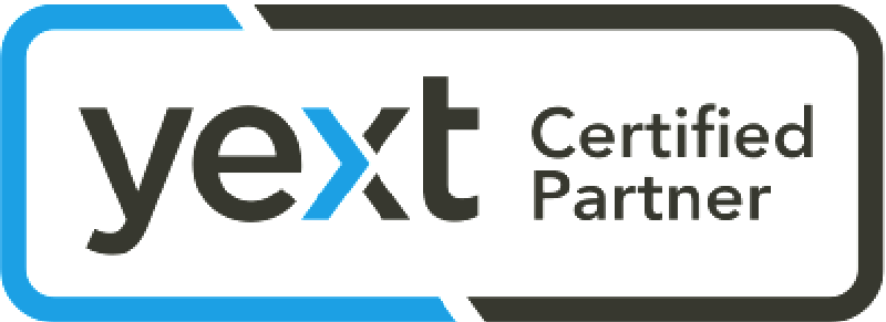 Yext certified partner logo.