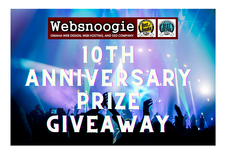 websnoogie 10th anniversary prize giveaway