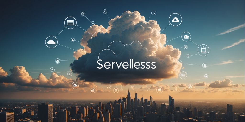Illustration of serverless computing for beginners by Websnoogie.